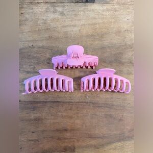 Pink Large Hair Clips
